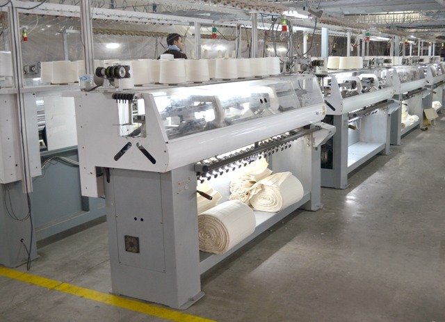 Flat-knit machines — Embee Fabric Mill, Ismailia, Egypt