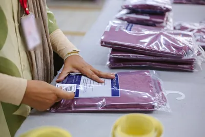 Polybagging and barcode labelling