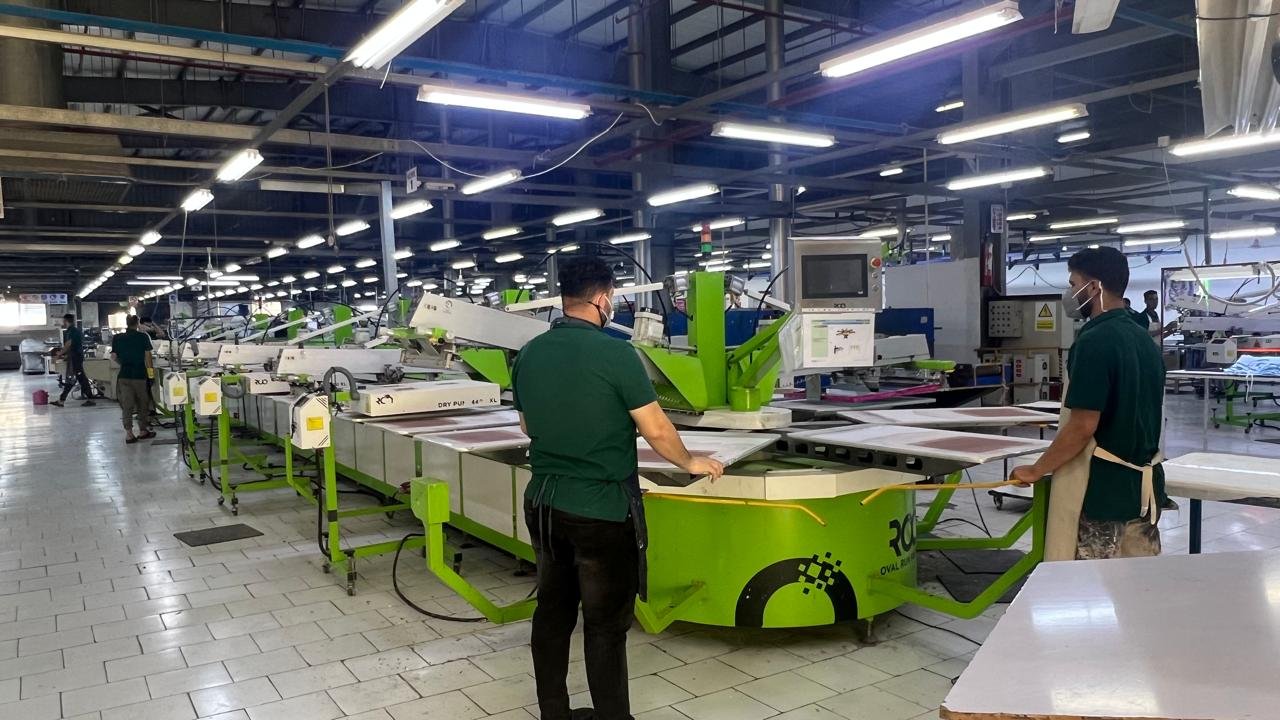 Screen printing — Embee Printing House, Ismailia, Egypt