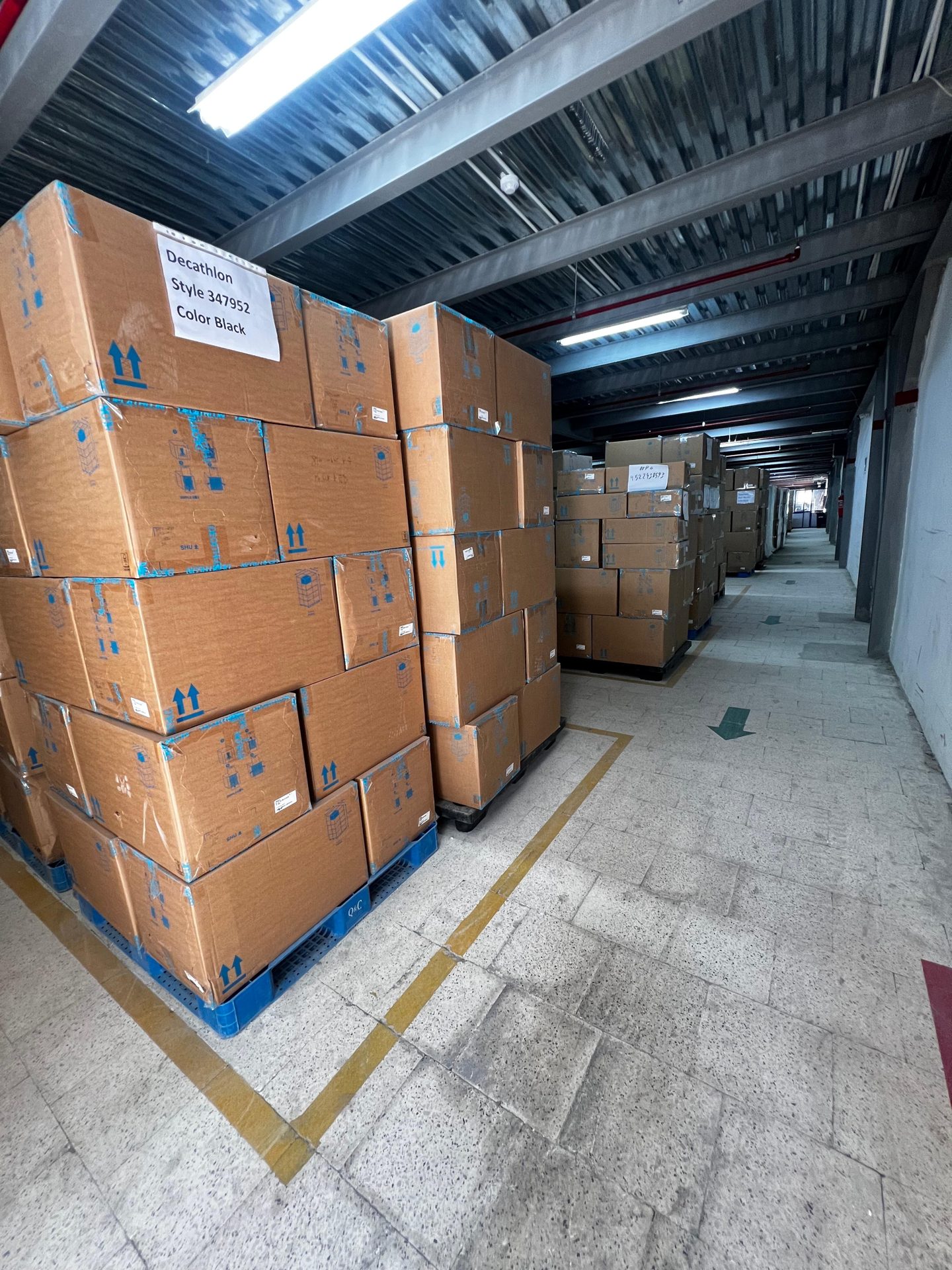Finished-goods store — Globe International Industries, Alexandria, Egypt