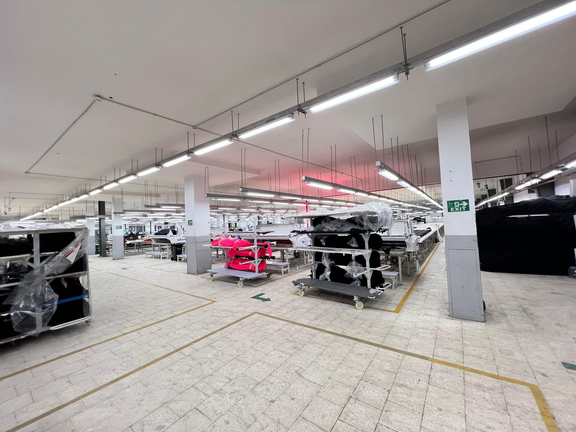 Cutting department — Globe International Industries, Alexandria, Egypt