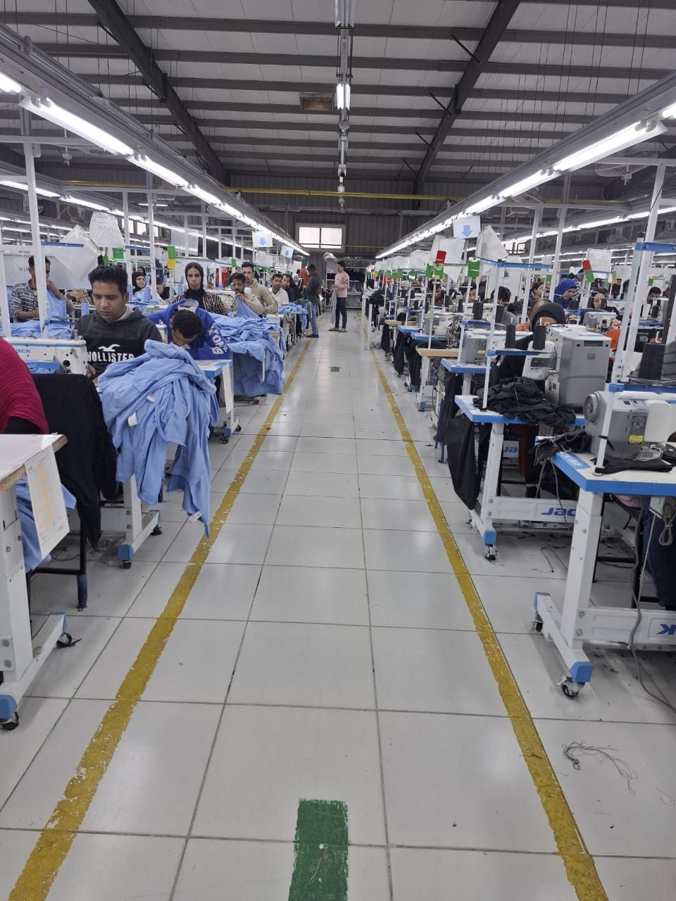 Sewing line — Globe International Industries, Alexandria, Egypt