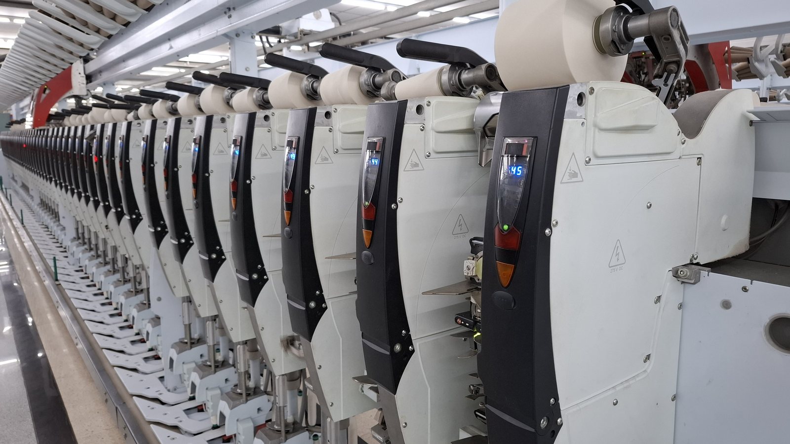Automatic winding (Autoconer) — PT Embee Plumbon Tekstil, Cirebon, Indonesia