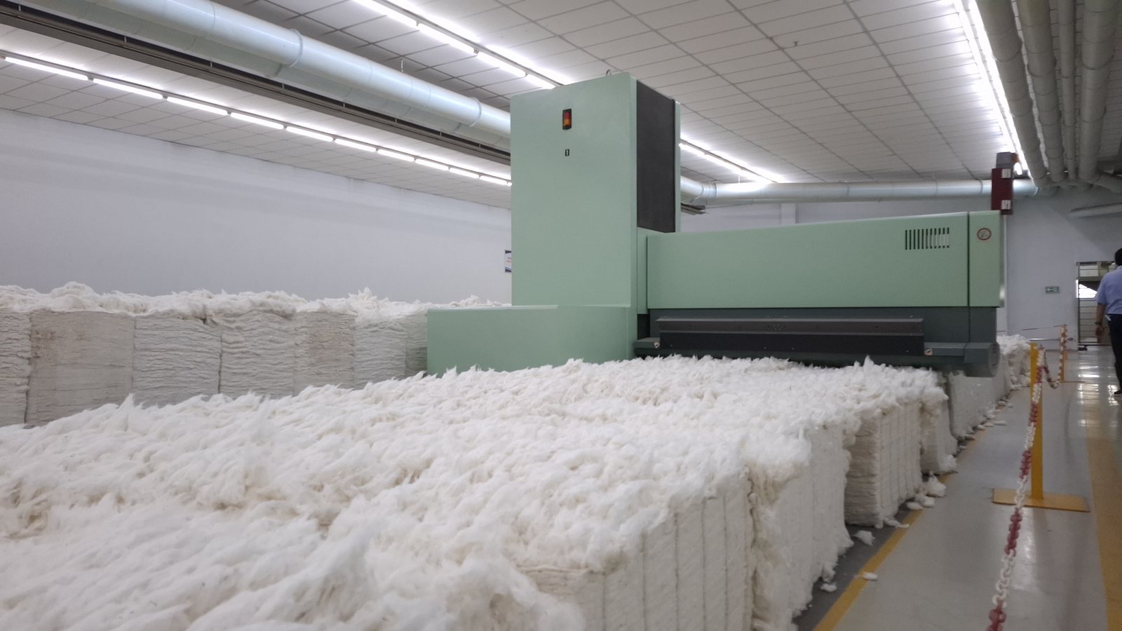 Carding — cotton lap — PT Embee Plumbon Tekstil, Cirebon, Indonesia
