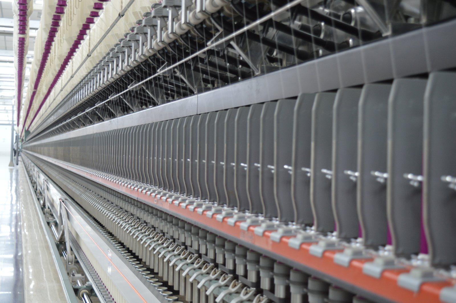 Ring spinning frame — PT Embee Plumbon Tekstil, Cirebon, Indonesia