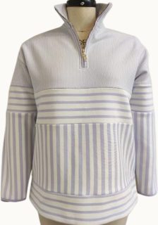 Meridian Cream · Grey-Stripe